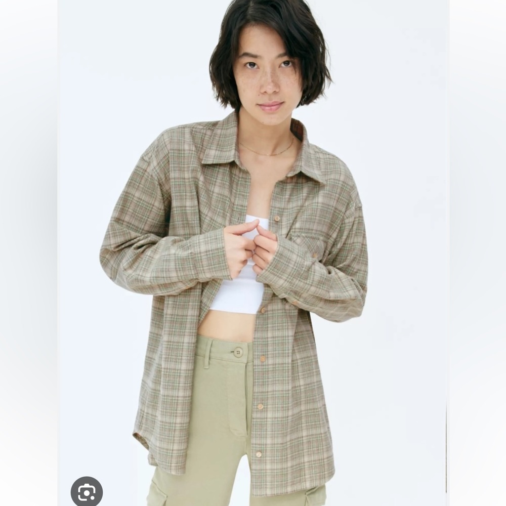 Aritzia Wilfred free Maria button up plaid